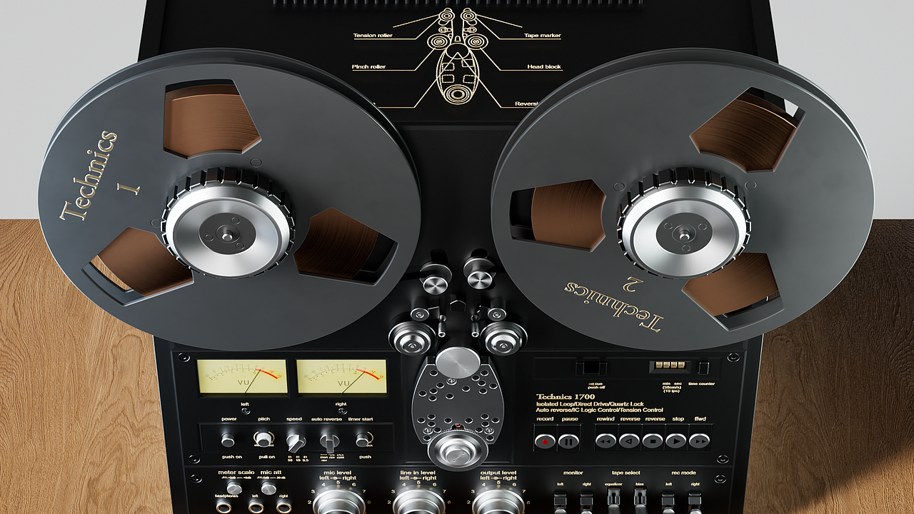 松下Technics磁带机3维展示动画