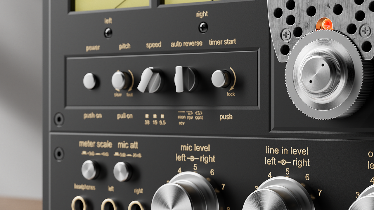 松下Technics磁带机3维展示动画