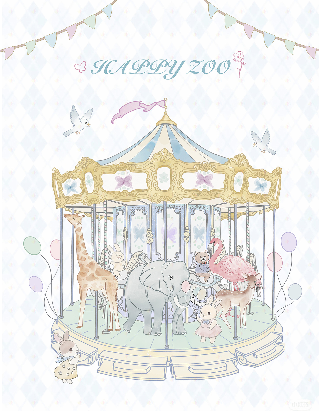 旋转木马（图ZMzk1MjczNzY0） - 图案 - 站酷设计师仨藏艺术原创素材 - 站酷ZCOOL