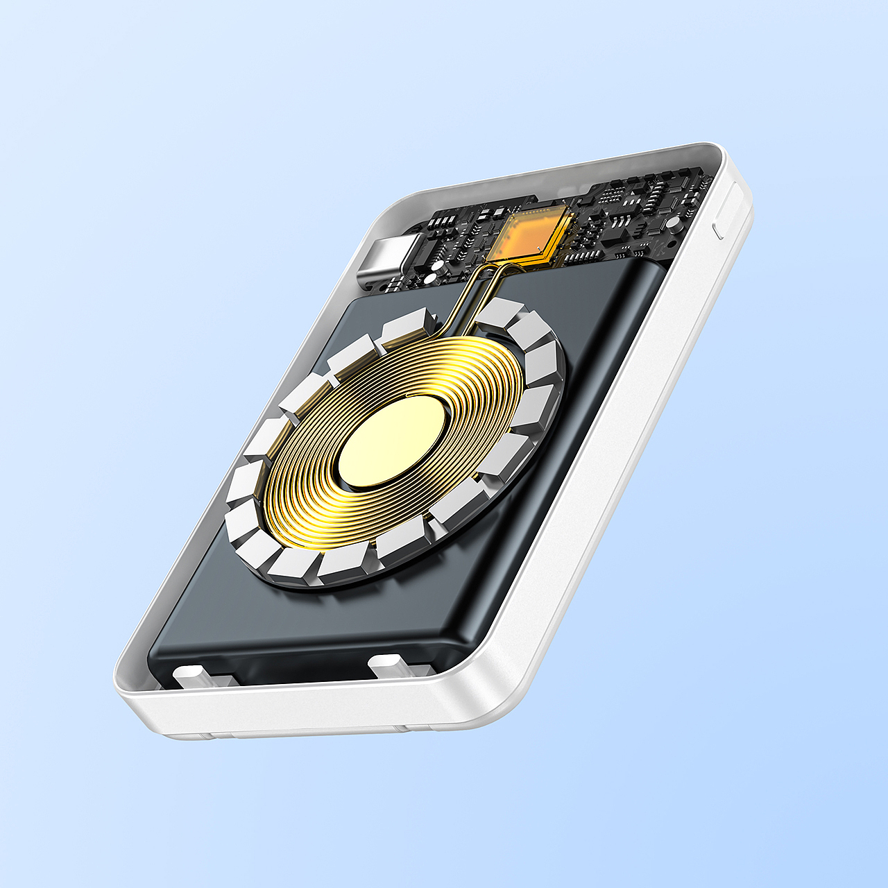 磁吸充电宝 - 建模渲染