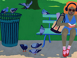 教育互動(dòng)兒童繪本插畫《在紐約學(xué)數(shù)字》