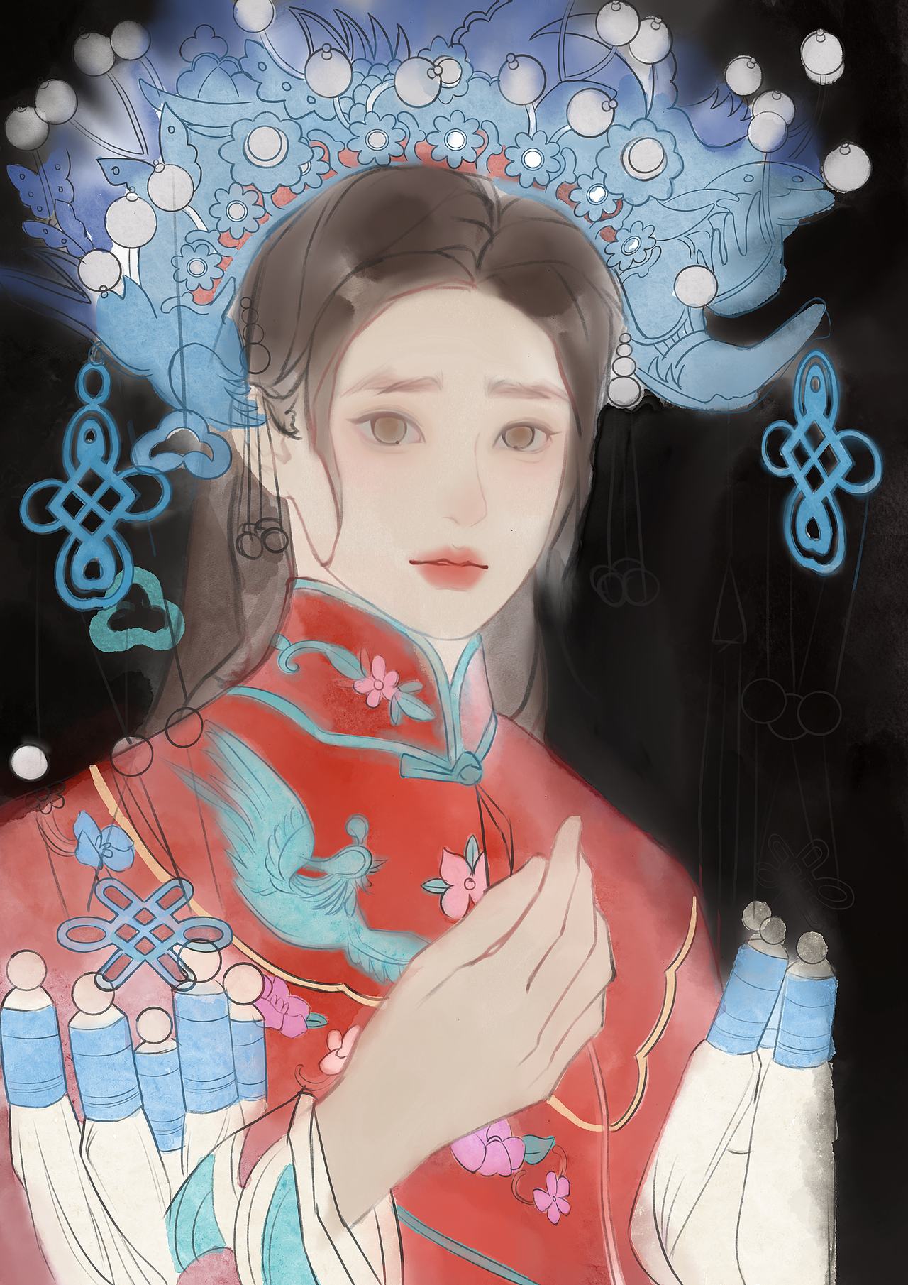 戏曲头像（附过程图）（图ZMzk1Mjk2OTgw） - 创作习作 - 站酷设计师liu开心原创素材 - 站酷ZCOOL