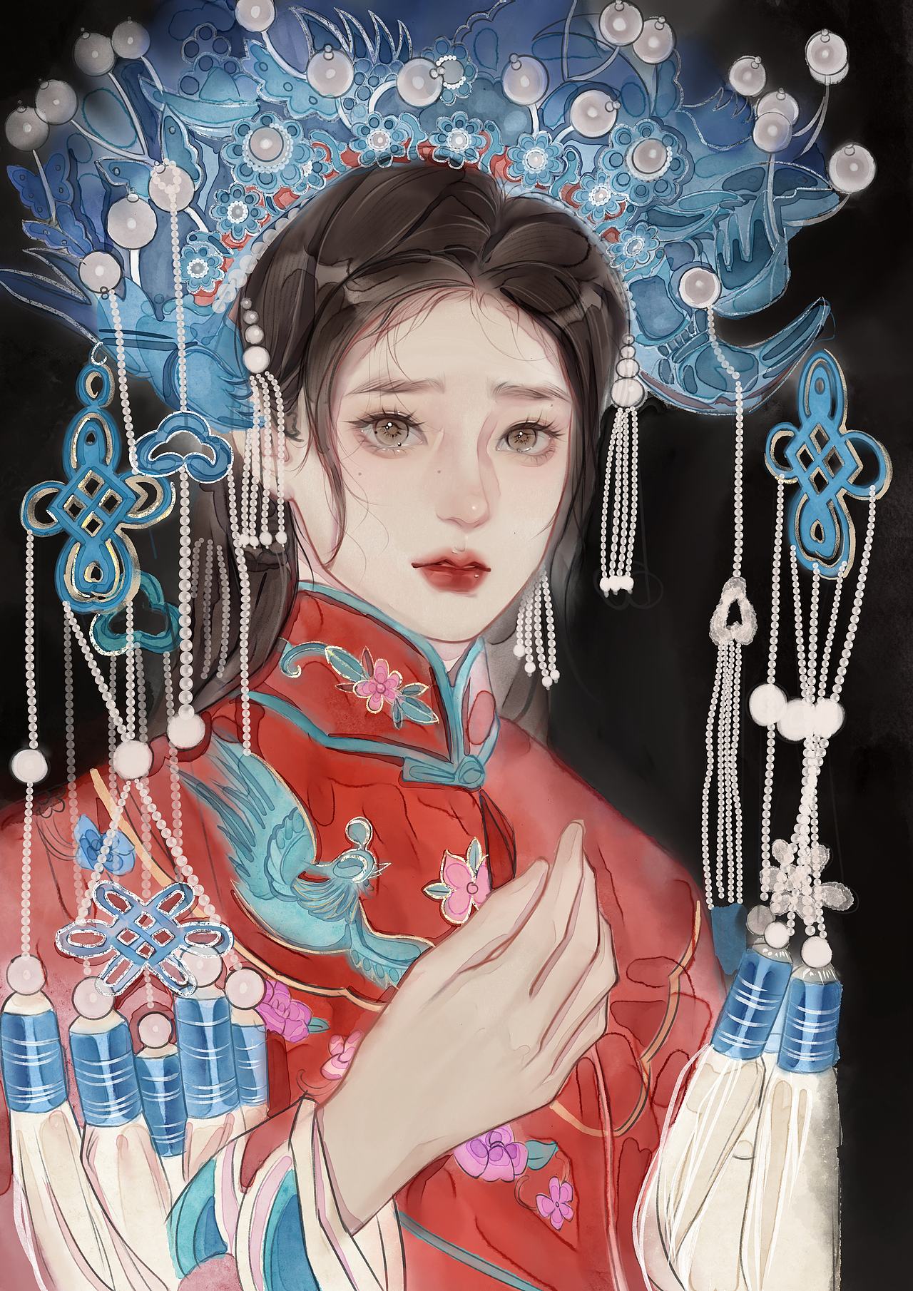戏曲头像（附过程图）（图ZMzk1Mjk2OTky） - 创作习作 - 站酷设计师liu开心原创素材 - 站酷ZCOOL