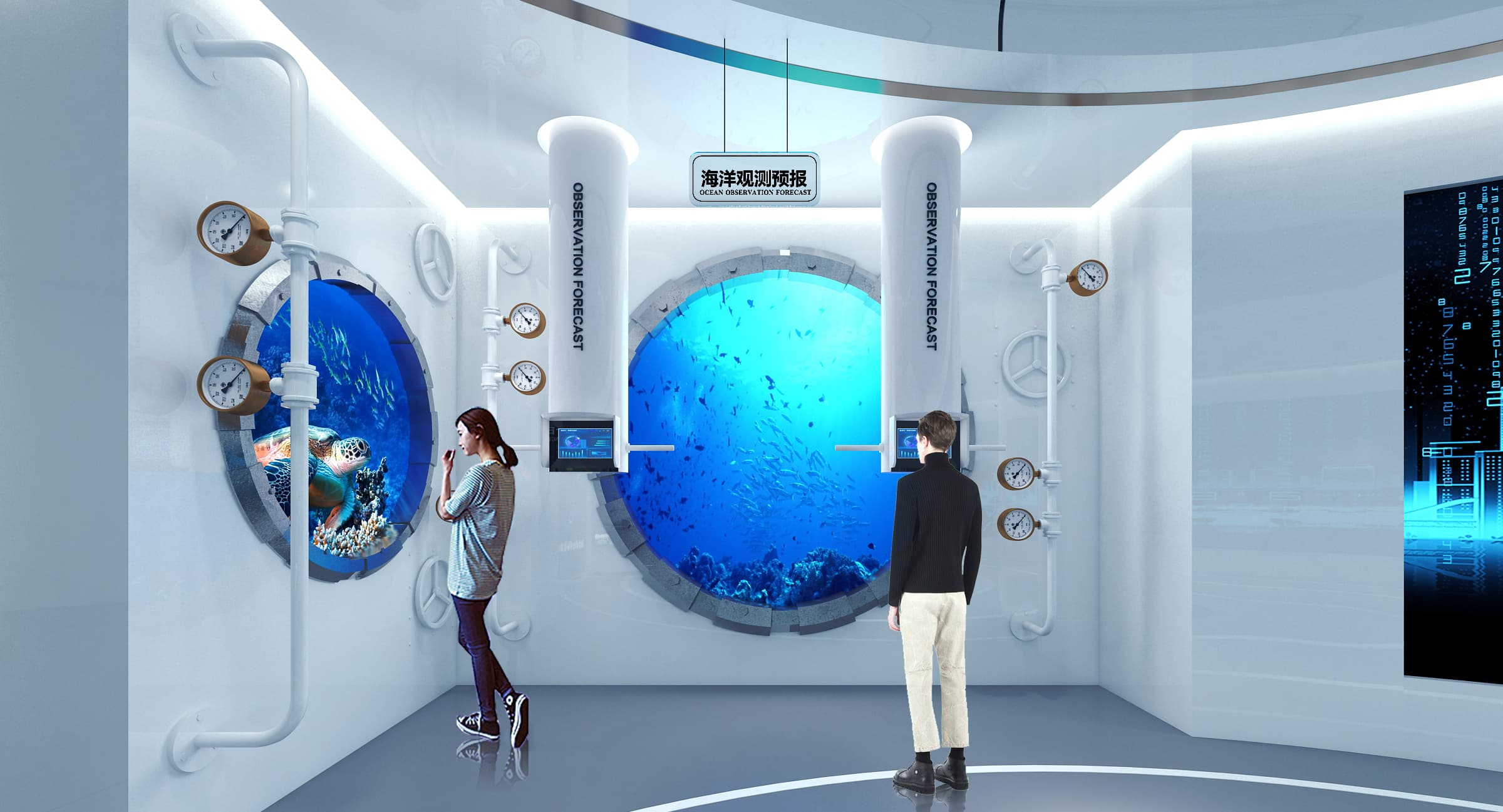 一键“穿越”到威海海洋牧场展厅，体验海洋科技狂欢！-森克思科技