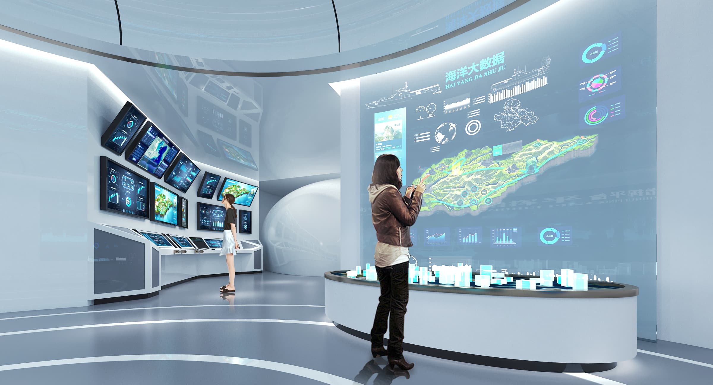 一键“穿越”到威海海洋牧场展厅，体验海洋科技狂欢！-森克思科技