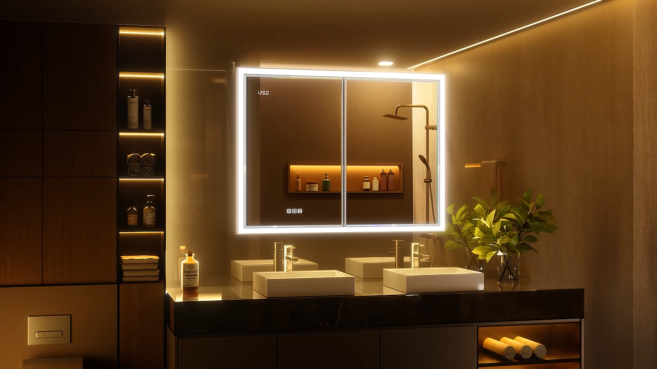 浴室镜柜三维动态视频
