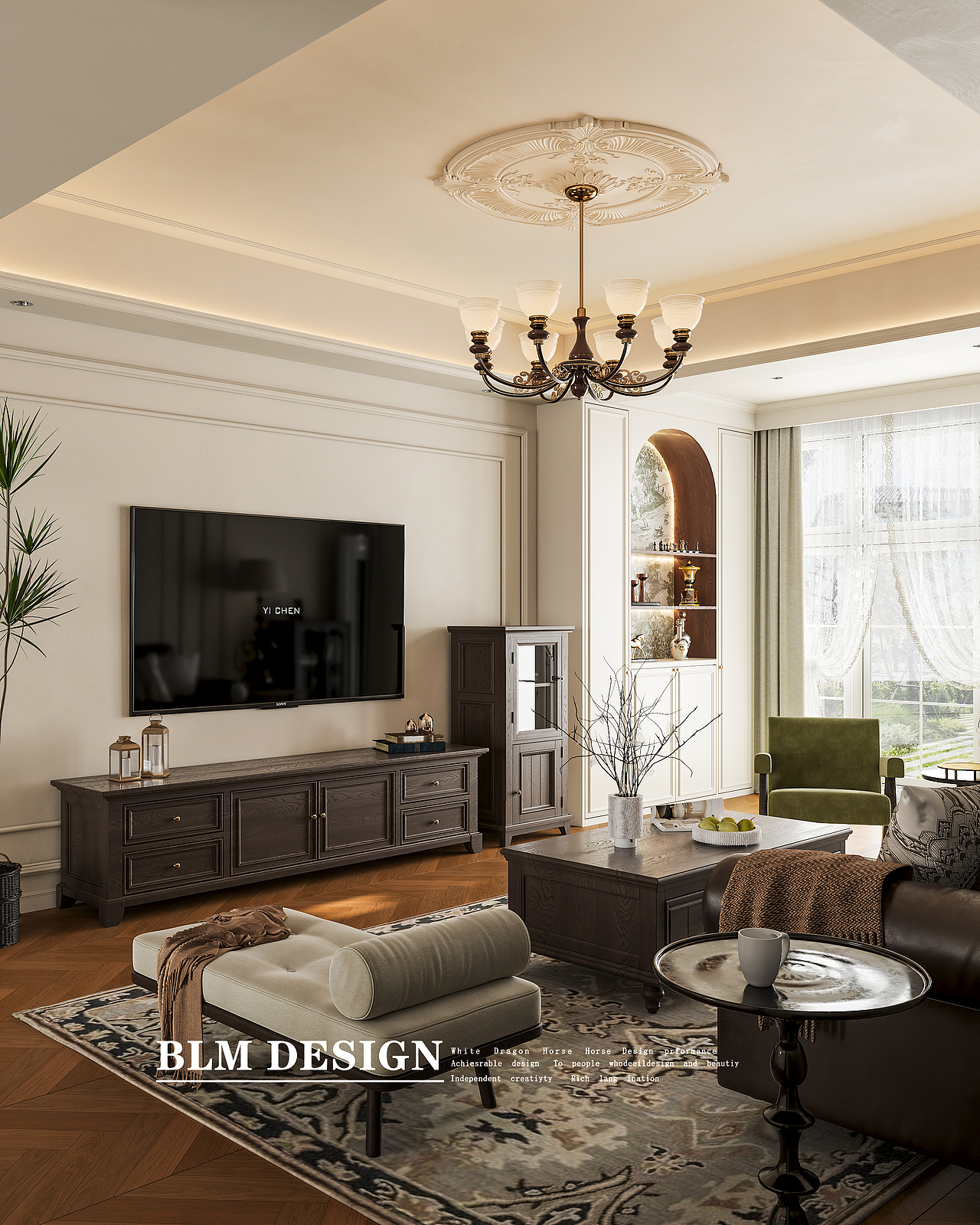 法式-白龙马效果图（图ZMzk1Mjk5OTQ4） - 家装设计 - 站酷设计师小鱼吐泡泡泡泡泡原创素材 - 站酷ZCOOL