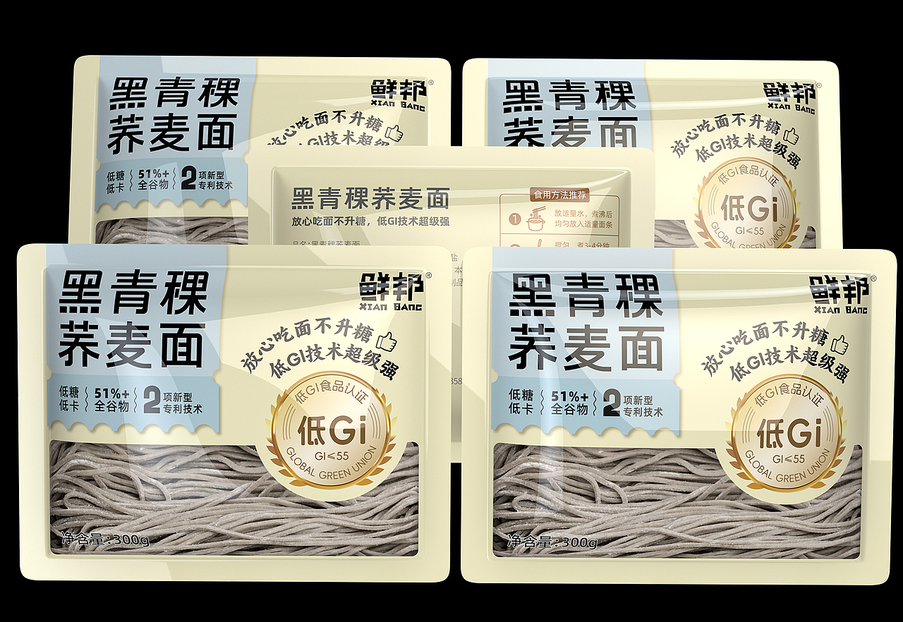 半干面包装设计丨荞麦面包装丨食品包装设计丨面条包装