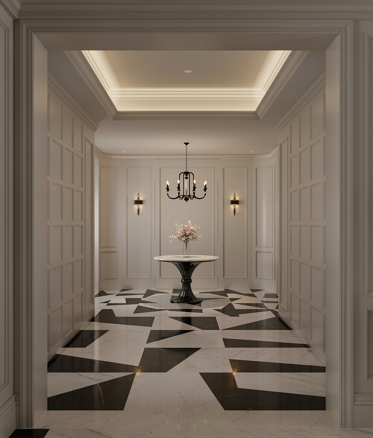 西派少城黑白法式（图ZMzk1MzEwMTQw） - 家装设计 - 站酷设计师空间表现师_Alan原创素材 - 站酷ZCOOL