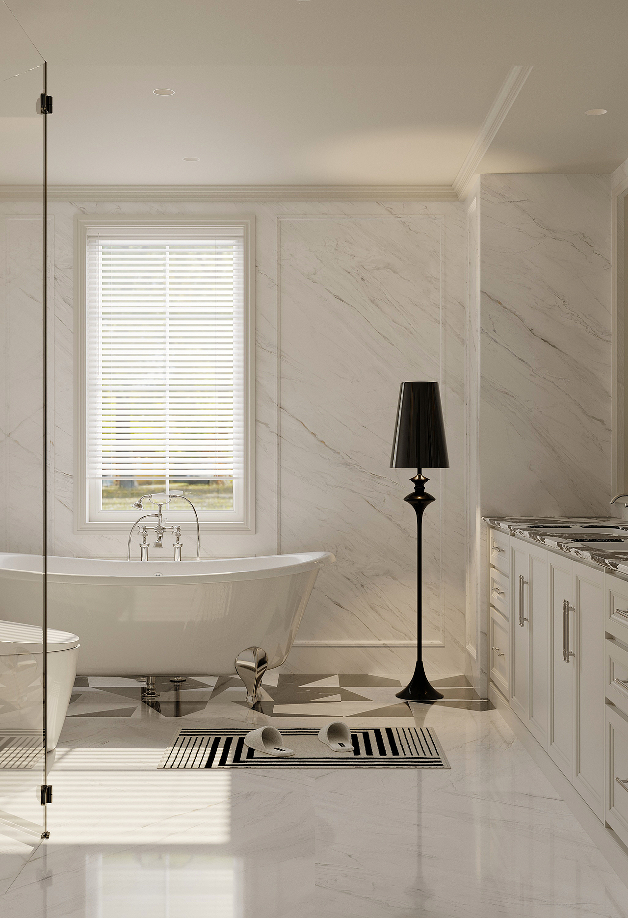 西派少城黑白法式（图ZMzk1MzEwMjEy） - 家装设计 - 站酷设计师空间表现师_Alan原创素材 - 站酷ZCOOL