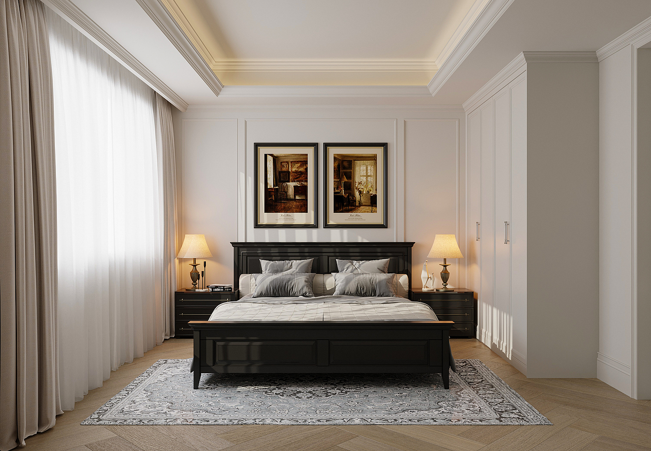 西派少城黑白法式（图ZMzk1MzEwMjUy） - 家装设计 - 站酷设计师空间表现师_Alan原创素材 - 站酷ZCOOL