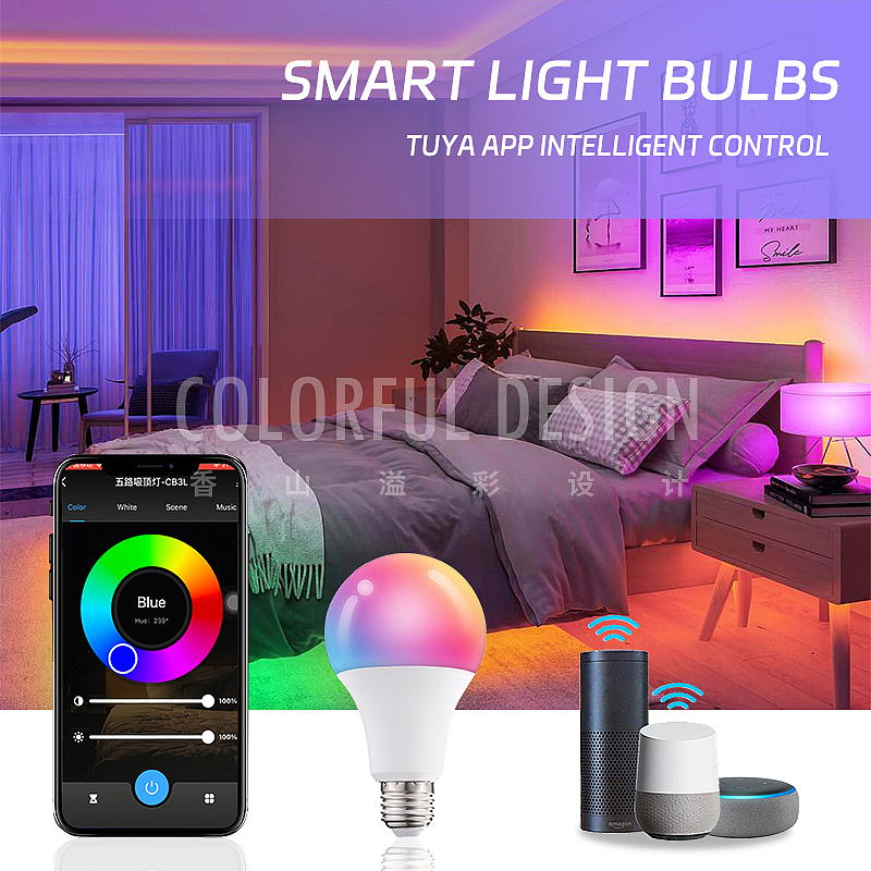 智能彩灯-亚马逊主副图设计拍摄精修作品跨境电商美工