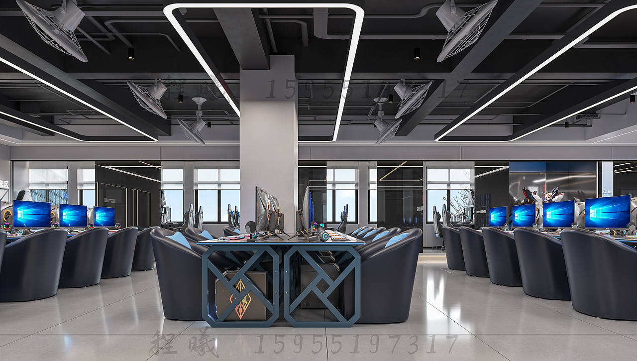 网咖 电竞馆（图ZMzk1MzEyMjQ0） - 商业空间设计 - 站酷设计师小程曦原创素材 - 站酷ZCOOL