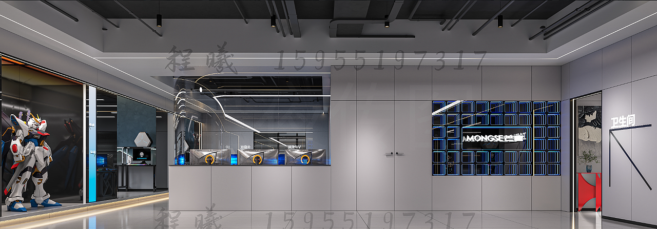 网咖 电竞馆（图ZMzk1MzEyMjQw） - 商业空间设计 - 站酷设计师小程曦原创素材 - 站酷ZCOOL