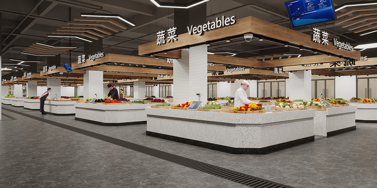 XC农贸市场（图ZMzk1MzIzODI0） - 其他空间 - 站酷设计师绿屋原创素材 - 站酷ZCOOL