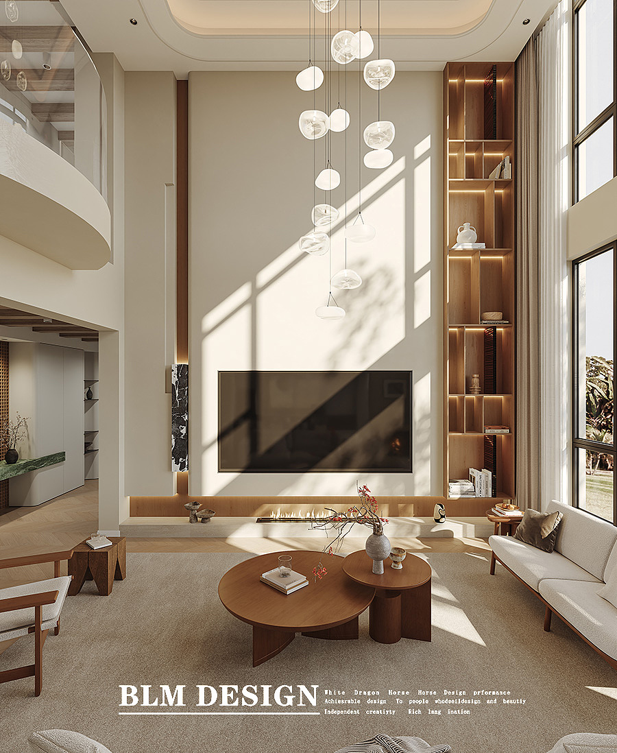 中古别墅设计案例分享—白龙马效果图