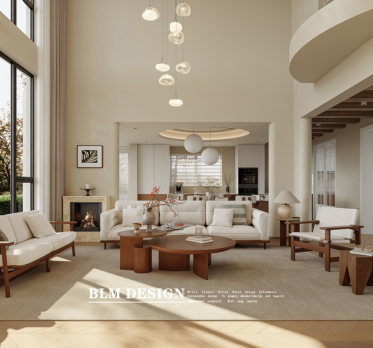 中古别墅设计案例分享—白龙马效果图
