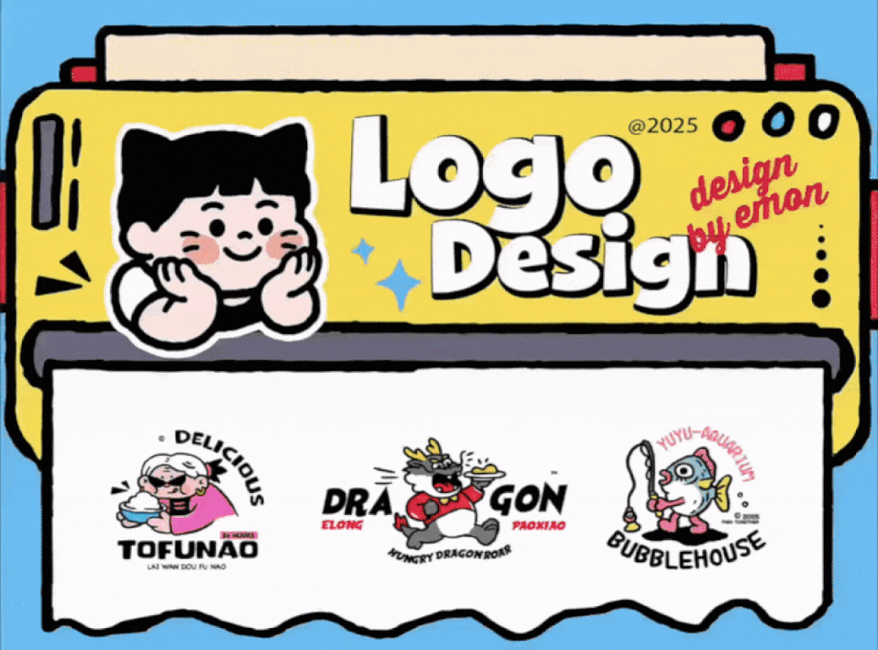 动感 × 趣味｜手绘卡通logo合集