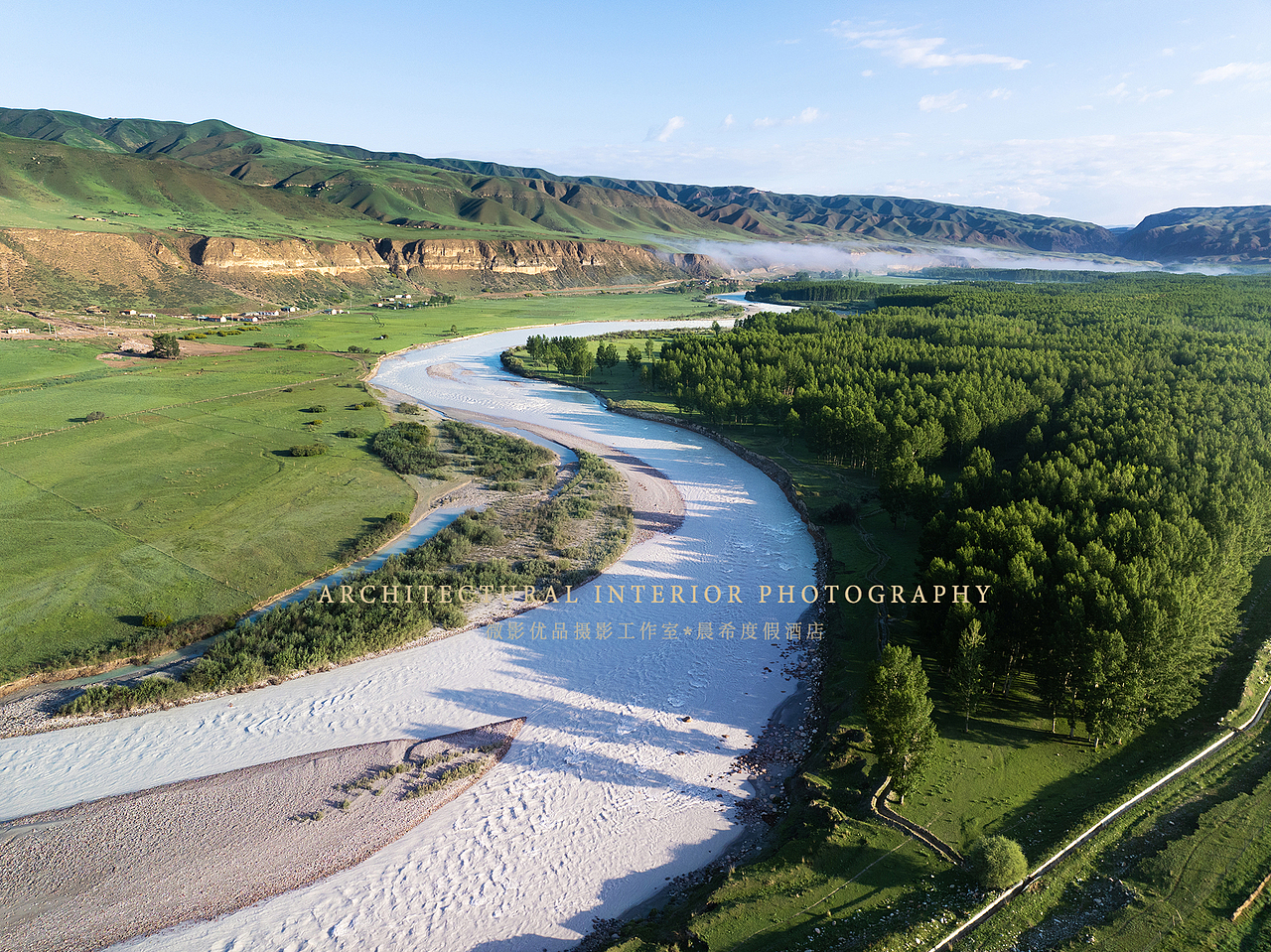 新疆特克斯晨希生态度假中心（阔克苏大峡谷店）（图ZMzk1MzQzNDQ0） - 环境/建筑摄影 - 站酷设计师安静造图原创素材 - 站酷ZCOOL