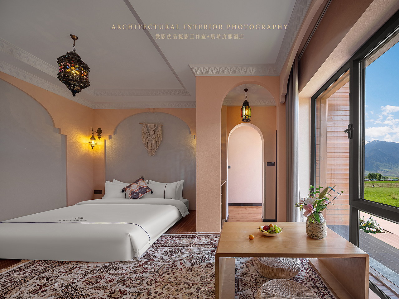 新疆特克斯晨希生态度假中心（阔克苏大峡谷店）（图ZMzk1MzQzNTI0） - 环境/建筑摄影 - 站酷设计师安静造图原创素材 - 站酷ZCOOL