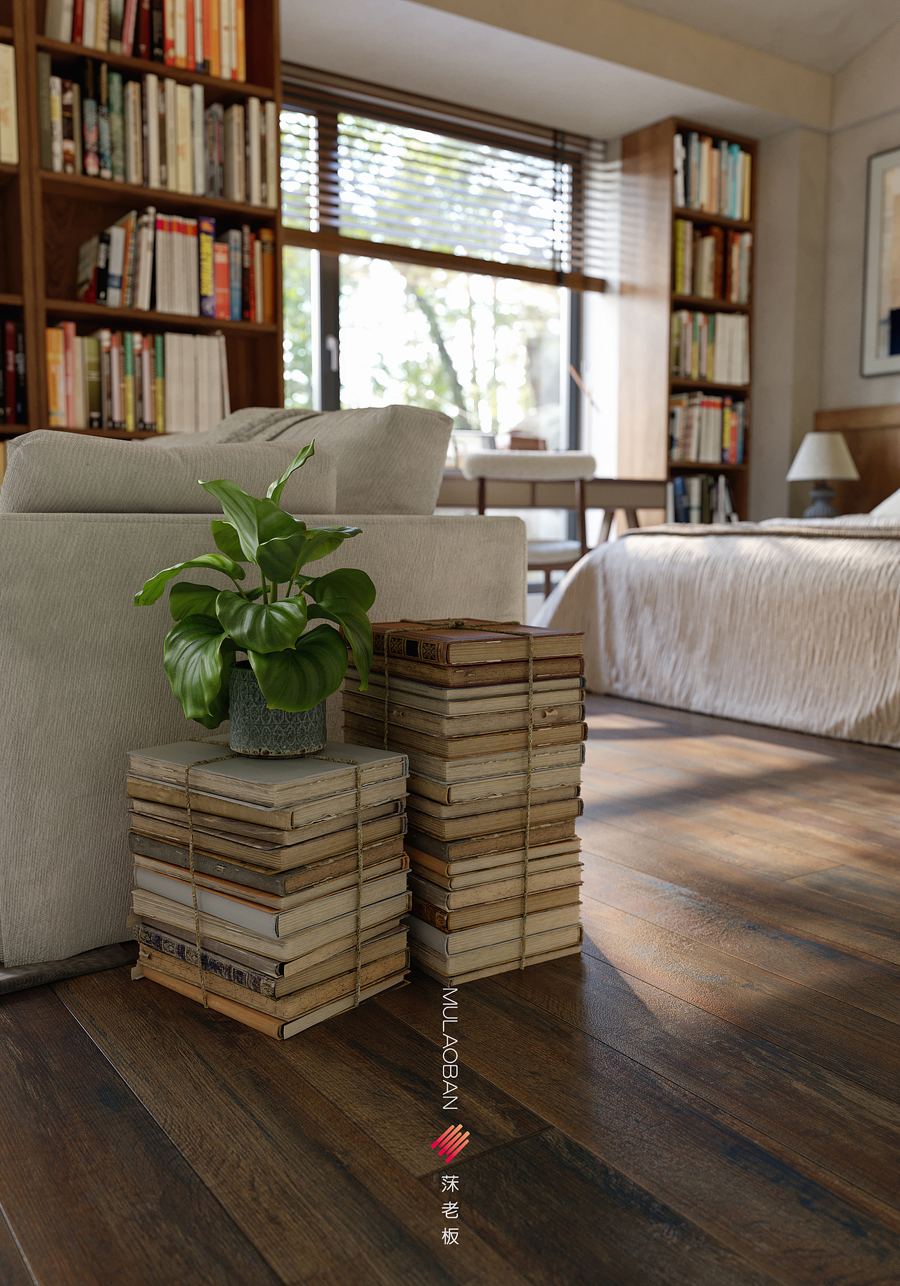 窗下可观景，案头有书翻，沙发能容瘫。（图ZMzk1MzU3MDk2） - 家装设计 - 站酷设计师莯老板原创素材 - 站酷ZCOOL