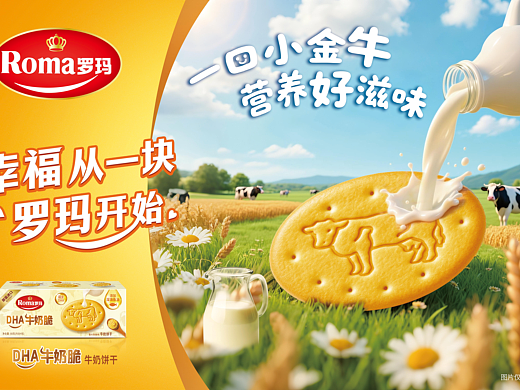 罗玛牛奶脆牛奶饼干 
