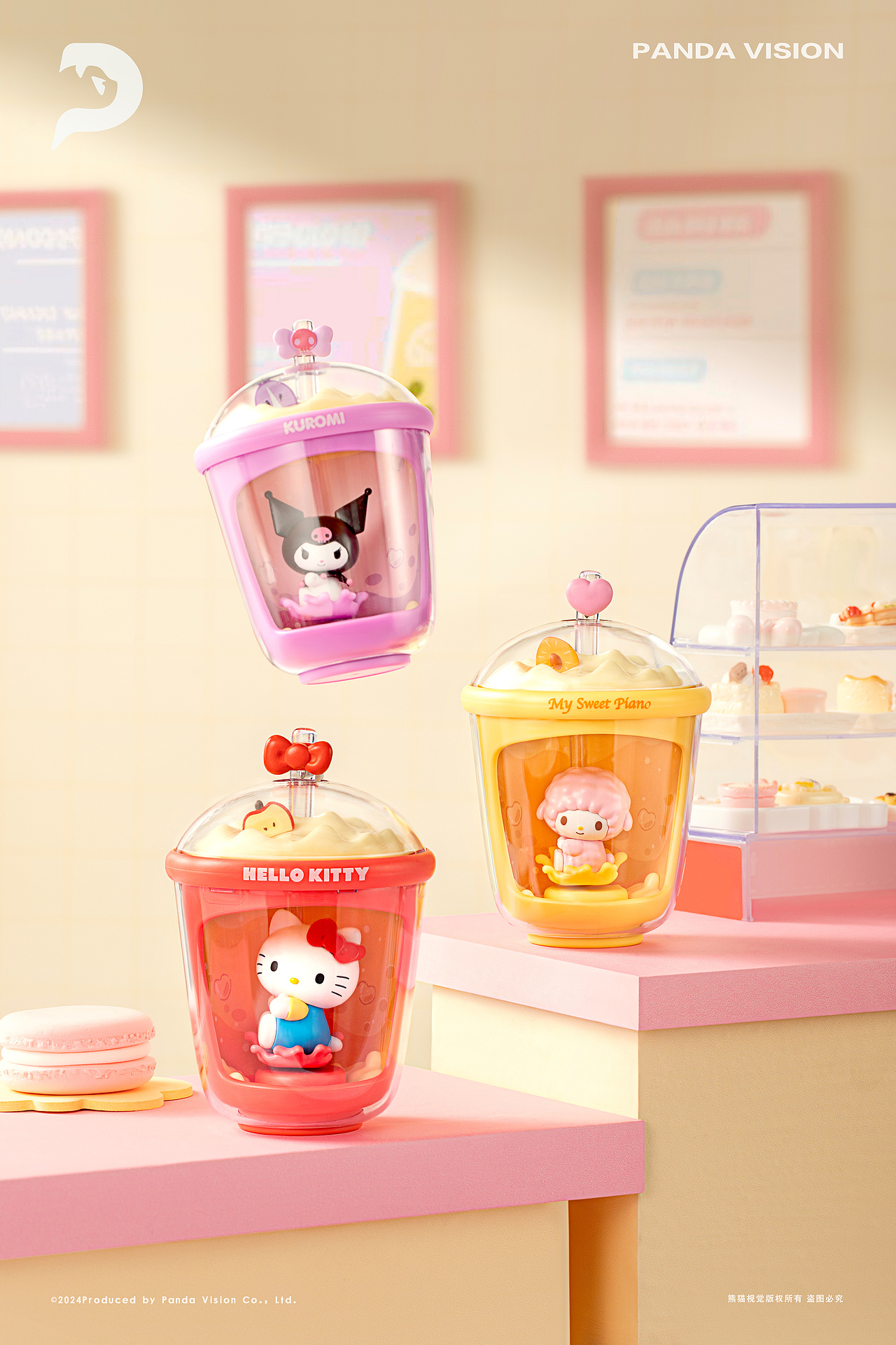 盲盒摄影「平面 + 视频」|萌趣奶茶杯系列 X 熊猫视觉