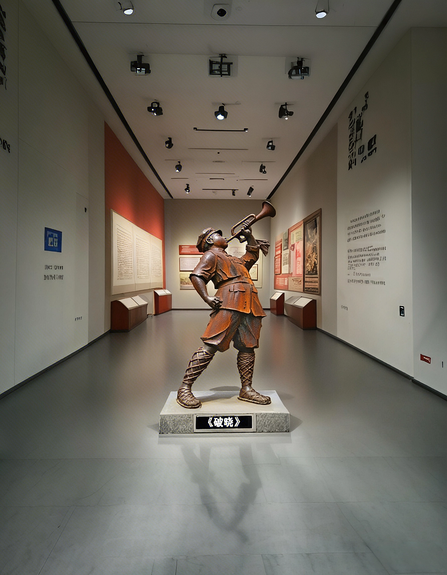 赵玉昌作品《破晓》铸铁材质雕像欣赏