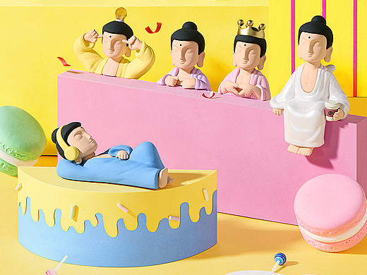 潮玩屏幕手办摄影 | 树皮文创amitofo盲盒x初塘视觉