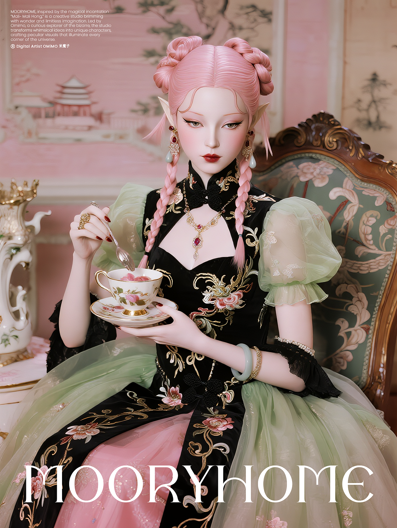 瓷梦・茶会（图ZMzk1MzgzMDQ4） - 时尚/艺术摄影 - 站酷设计师米魔mimimo原创素材 - 站酷ZCOOL