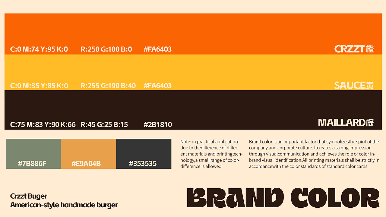 Crzzt Burger 咔滋汉堡|美式手作汉堡品牌全案设计
