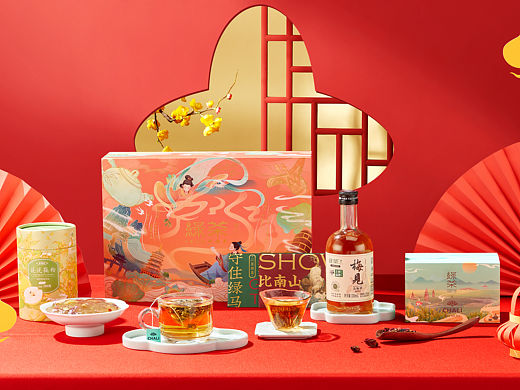 绿茶诗茶妙酒礼盒