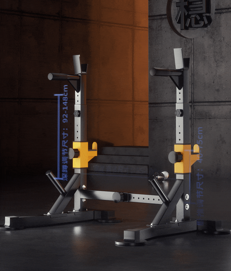 深蹲架杠铃架家用卧推架一体组合健身举重床架子器材