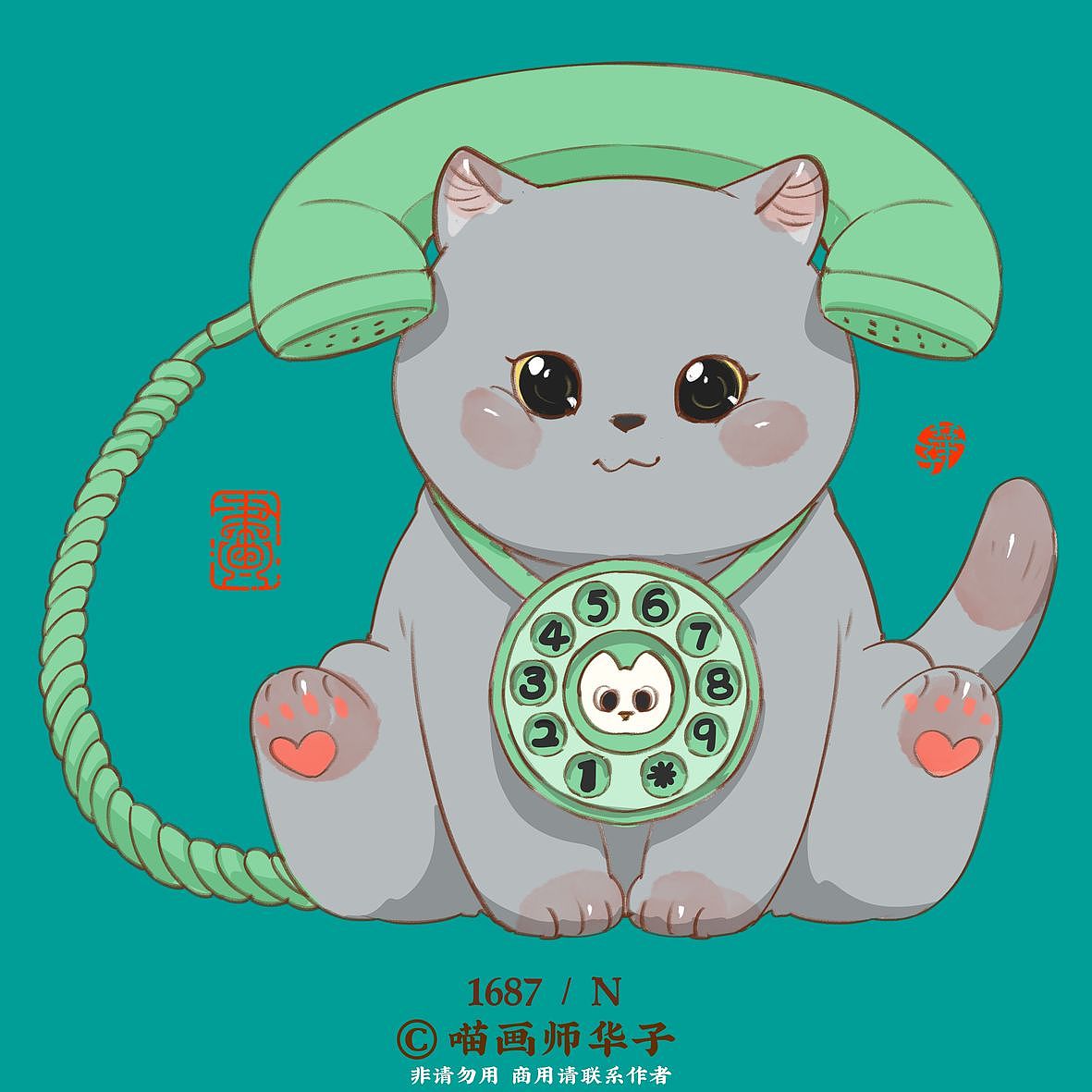 画猫的1700天记录!和猫猫做朋友吧（图ZMzk1NDA5MzA4） - 艺术插画 - 站酷设计师喵画师华子原创素材 - 站酷ZCOOL