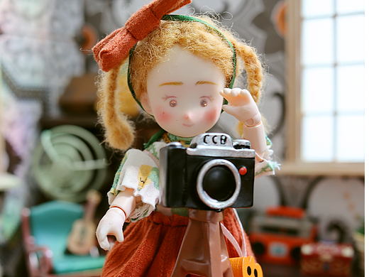 19/100. 奇亚是鞋盒王国的一位菜地妖精摄影师