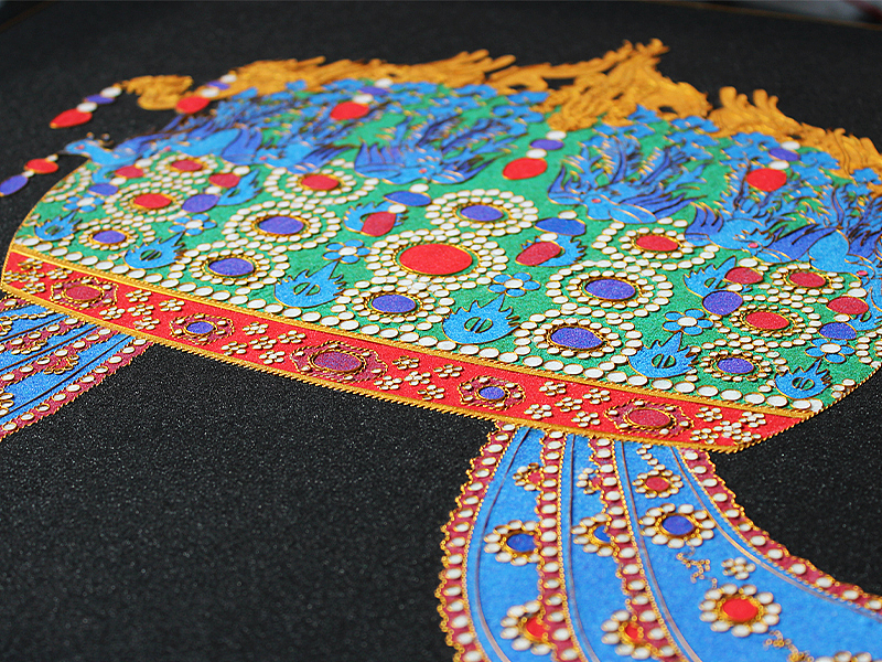 九龙九凤冠——掐丝珐琅装饰画（图ZMzk1NDIwODc2） - 工艺品设计 - 站酷设计师衡了个星原创素材 - 站酷ZCOOL