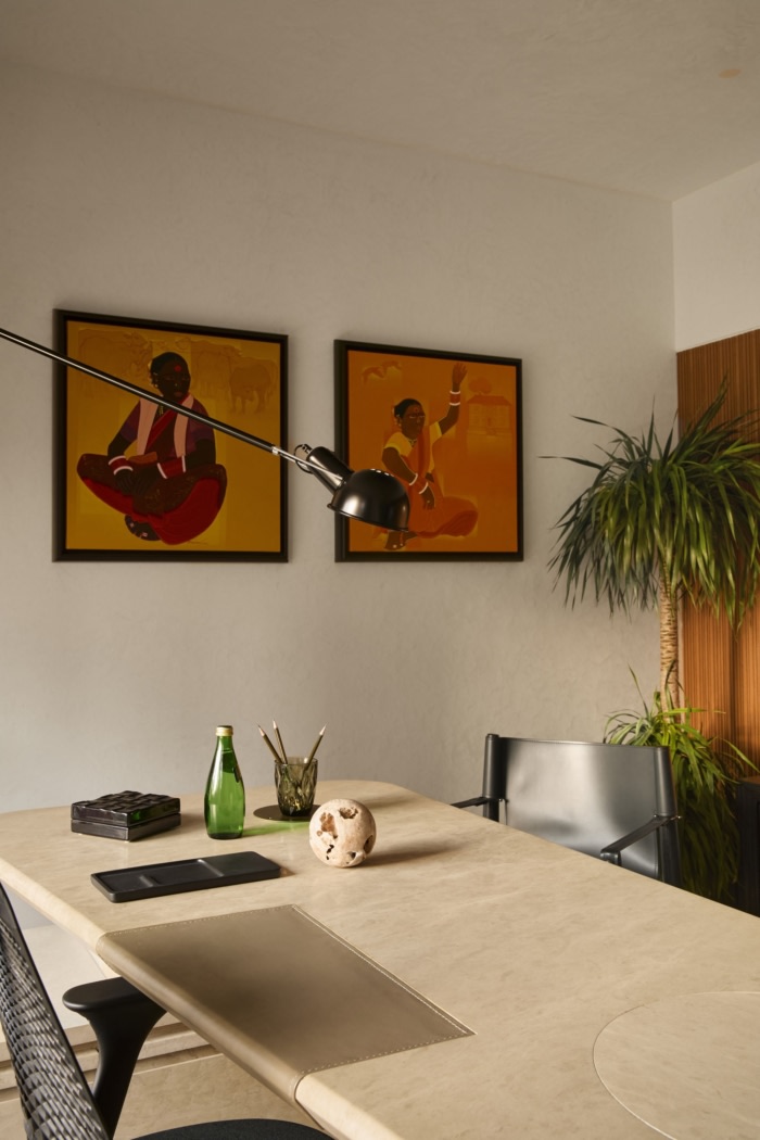 参数化木艺装置:功能与艺术融合办公楼装修