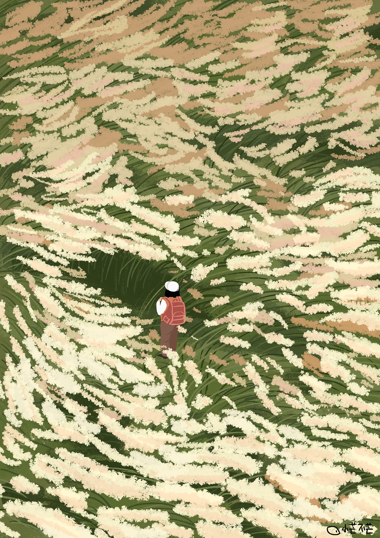 我画的绿色系插画合集