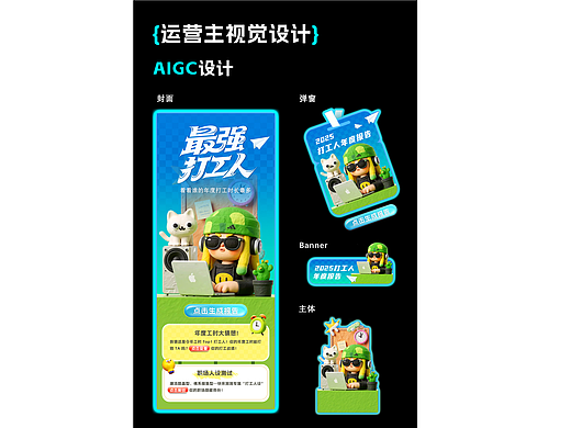 运营主视觉设计｜AIGC 打造「最强打工人」职场企划