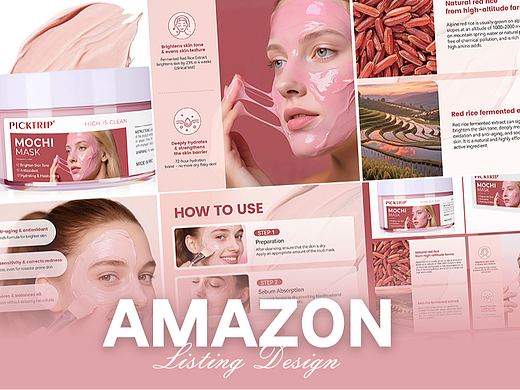 美容与个护 面膜-Amazon亚马逊主副图A+设计案例
