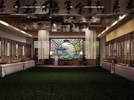 blender古风展览场景设计