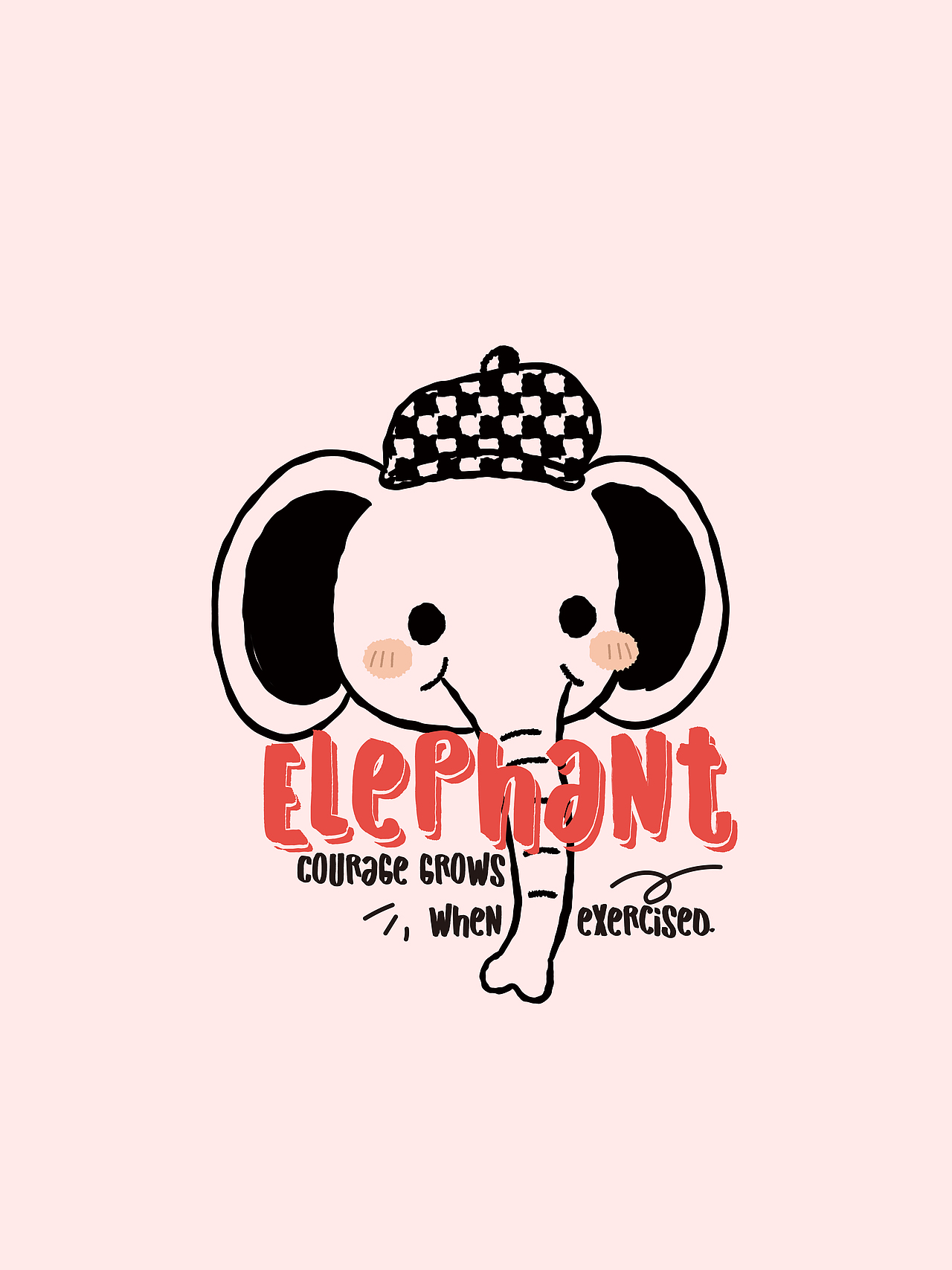 简约简单简洁小动物卡通印花图案