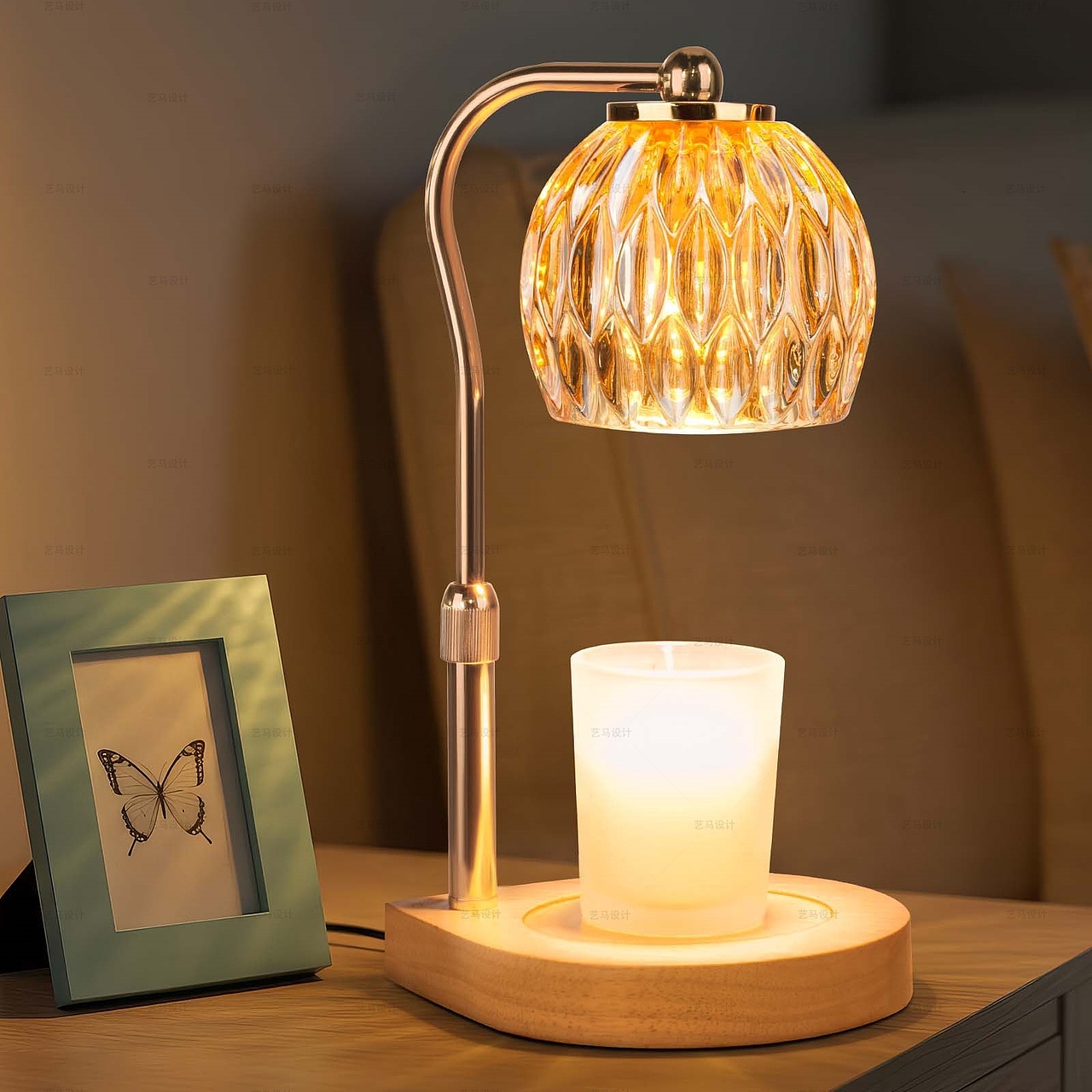 灯具 香薰灯圆形 -Amazon亚马逊主副图A+设计案例