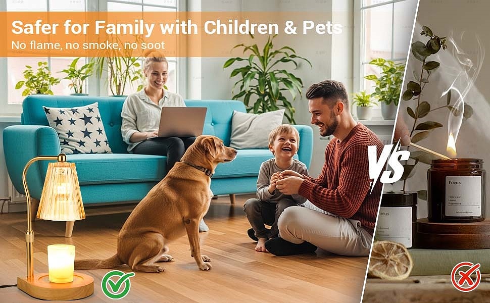 灯具 香薰灯圆柱-Amazon亚马逊主副图A+设计案例