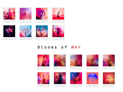 AI Art·Blooms of Her 风过枝头, 花有千万种模样