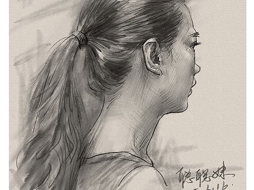 闲人无忧的速写作品