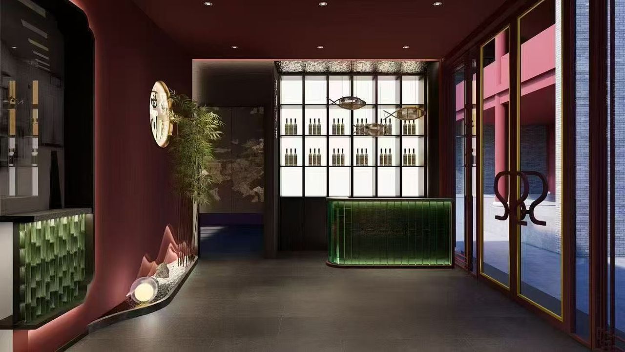 【火锅店-新中式】（图ZMzk1NDcwNDk2） - 酒店餐饮设计 - 站酷设计师空间设计师Wind原创素材 - 站酷ZCOOL