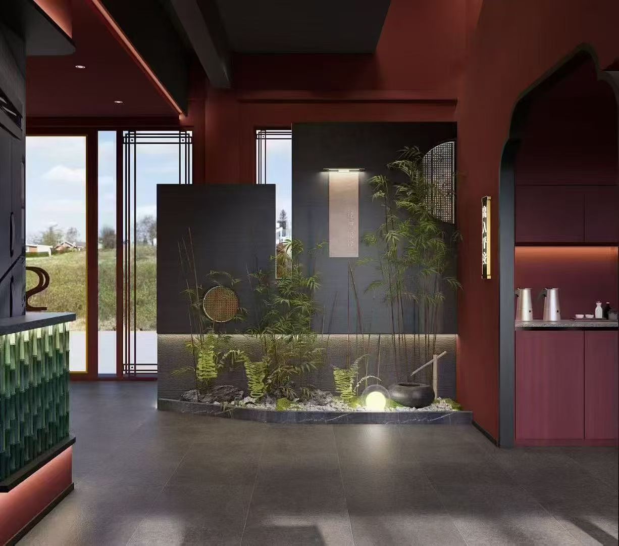 【火锅店-新中式】（图ZMzk1NDcwNTA0） - 酒店餐饮设计 - 站酷设计师空间设计师Wind原创素材 - 站酷ZCOOL