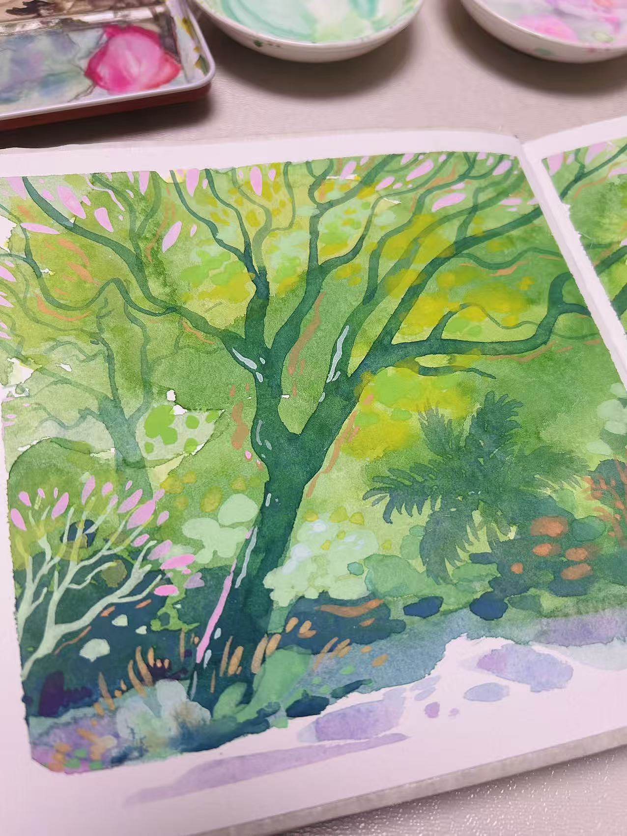 手绘插画 | 走过～（图ZMzk1NDc5MzQ4） - 绘本 - 站酷设计师Angela珂珂原创素材 - 站酷ZCOOL