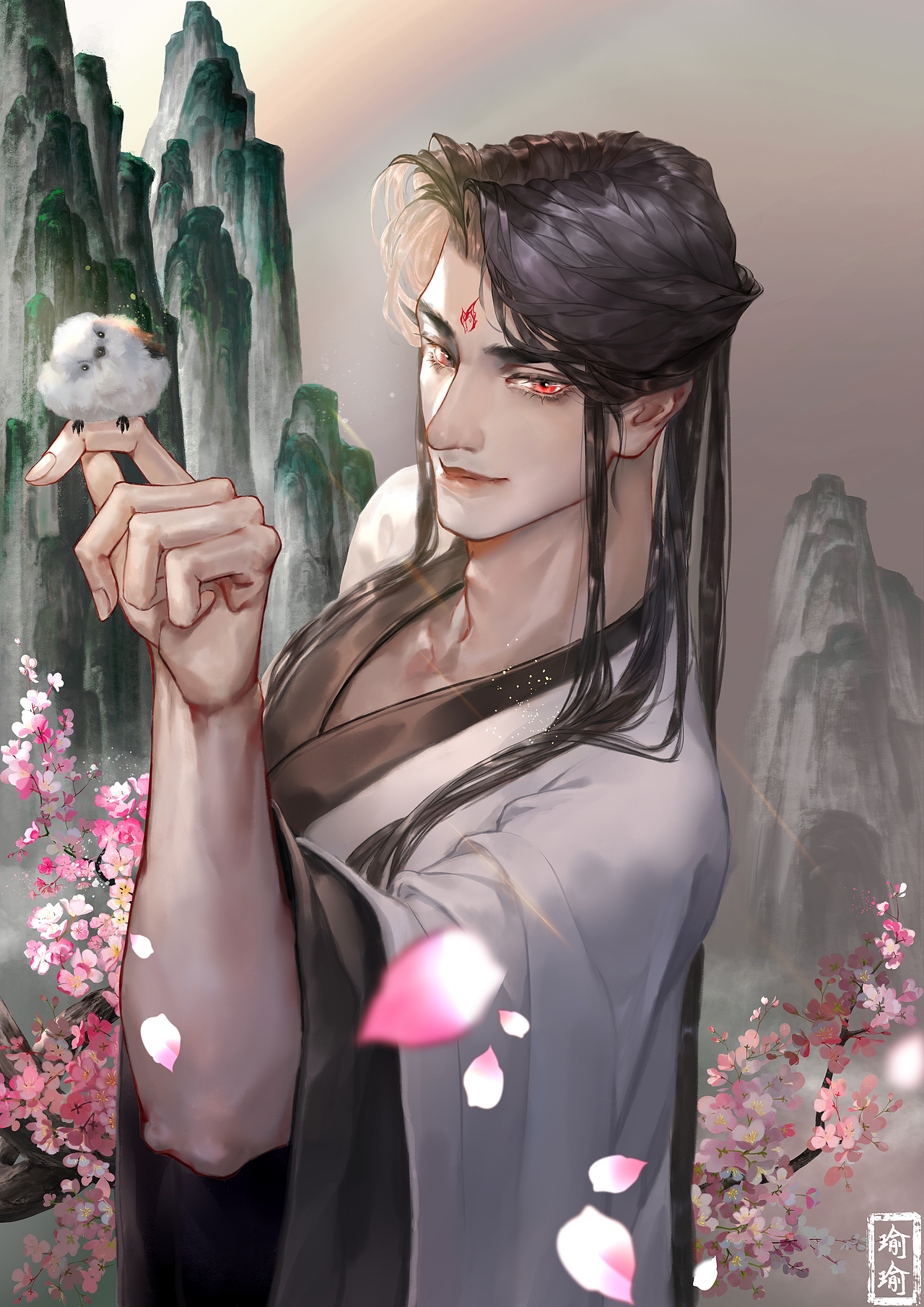 摸摸洛冰河（图ZMzk1NDgzMzY0） - 创作习作 - 站酷设计师lili瑜瑜原创素材 - 站酷ZCOOL